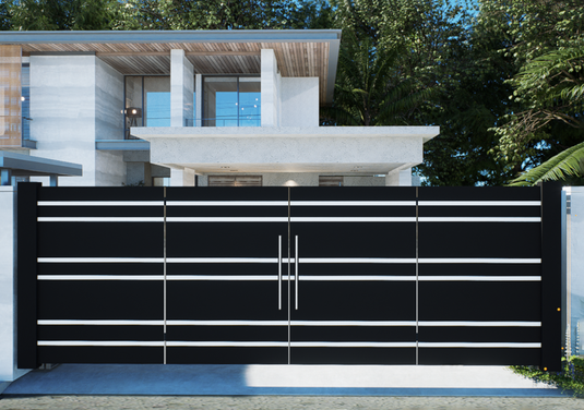 Paulex Solid Metal Driveway Gates 