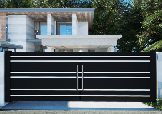 Paulex Solid Metal Driveway Gates