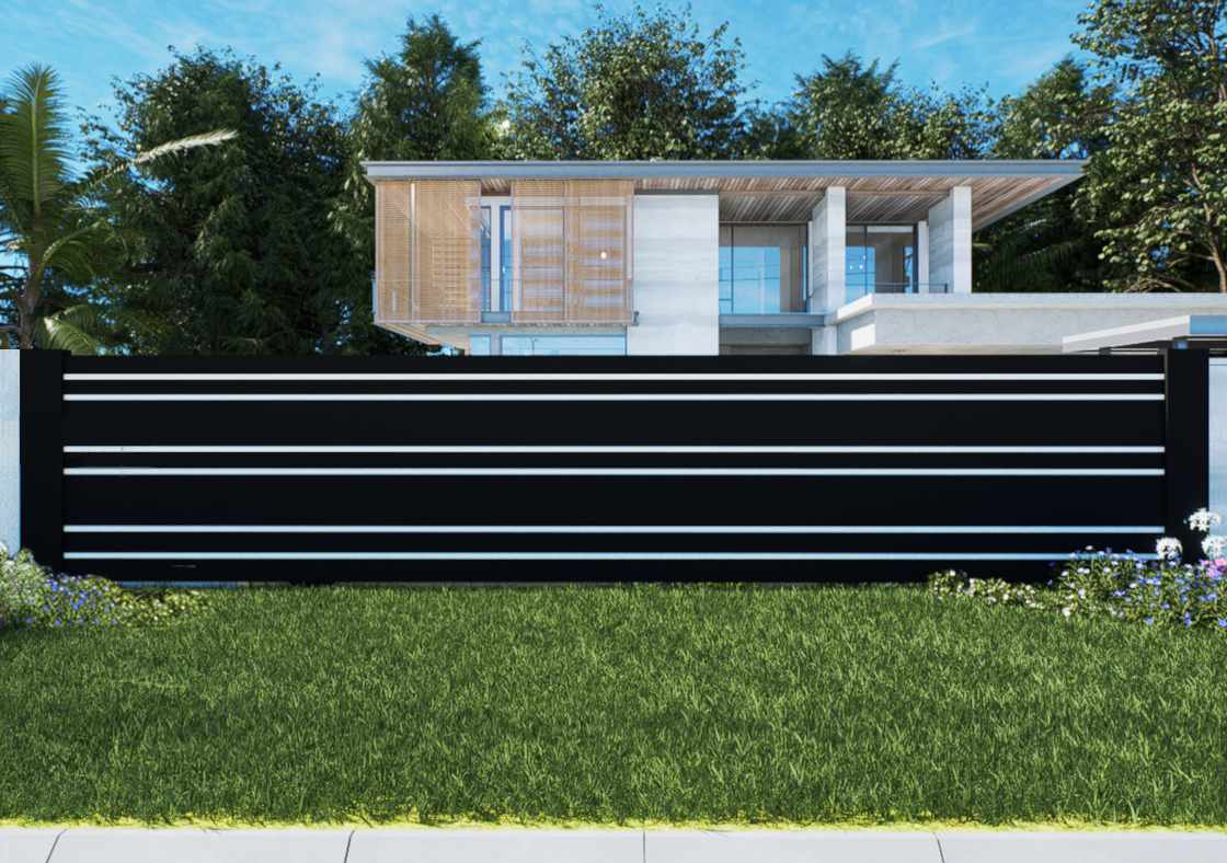 Modern Gates | Driveway Gates | Paulex Solid Metal Driveway Gates