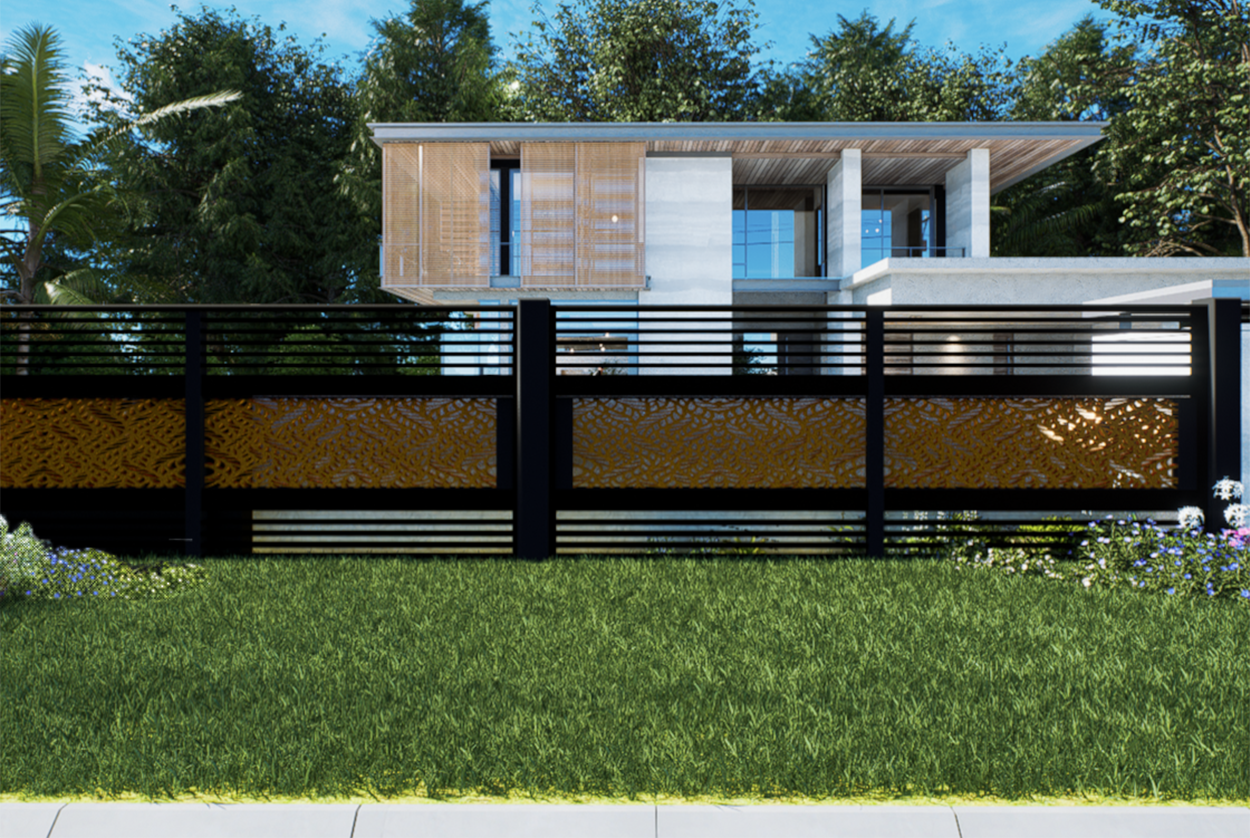Modern Gates | Driveway Gates | Vanilla Modern Metal Driveway Gates